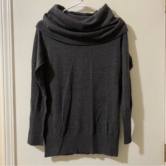 DKNY Merino Wool Cowl Neck Sweater - Picture 1 of 4